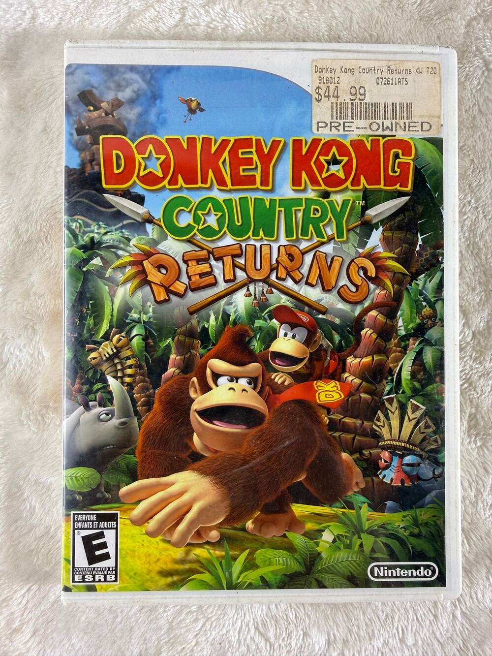 Donkey Kong Country Returns Nintendo Wii, 2010 CIB With Manual